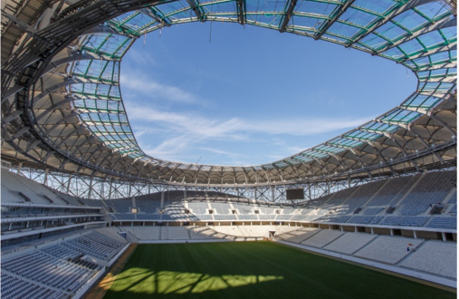 Футбольные стадионы с раздвижной крышей в России